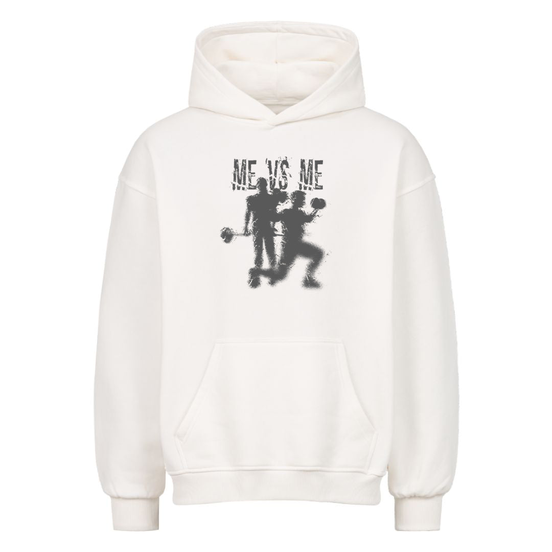 Me vs Me Oversized Hoodie - Mit Taschendruck