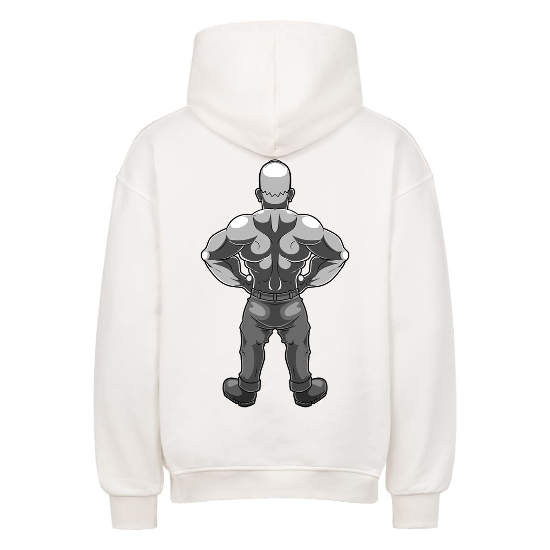 Yellow B&W (Backprint) Oversized Hoodie