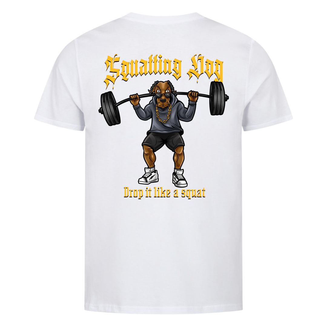 Squatting dog (Backprint) Shirt