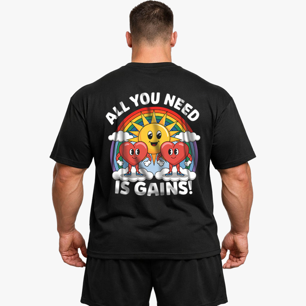 All you need Oversized (Backprint) Shirt