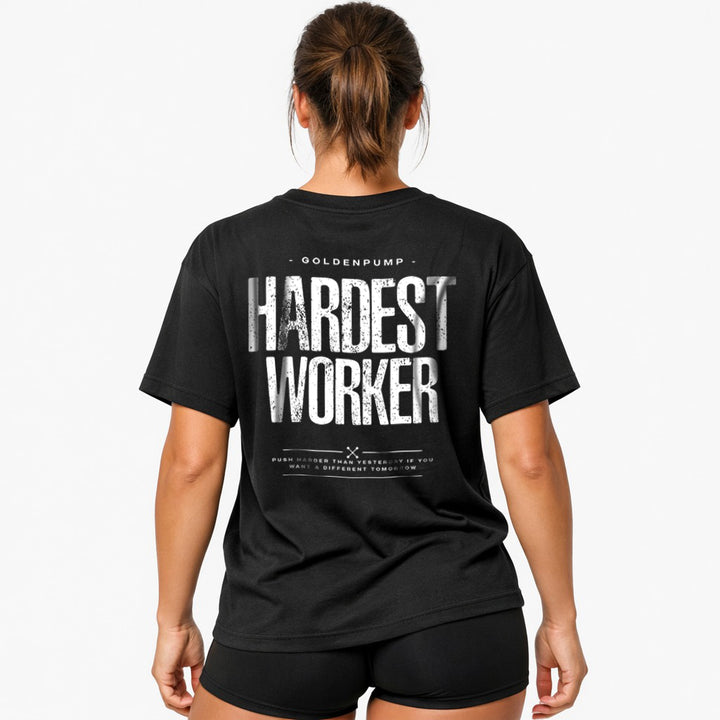 Hardest Worker (Backprint) Oversized Shirt