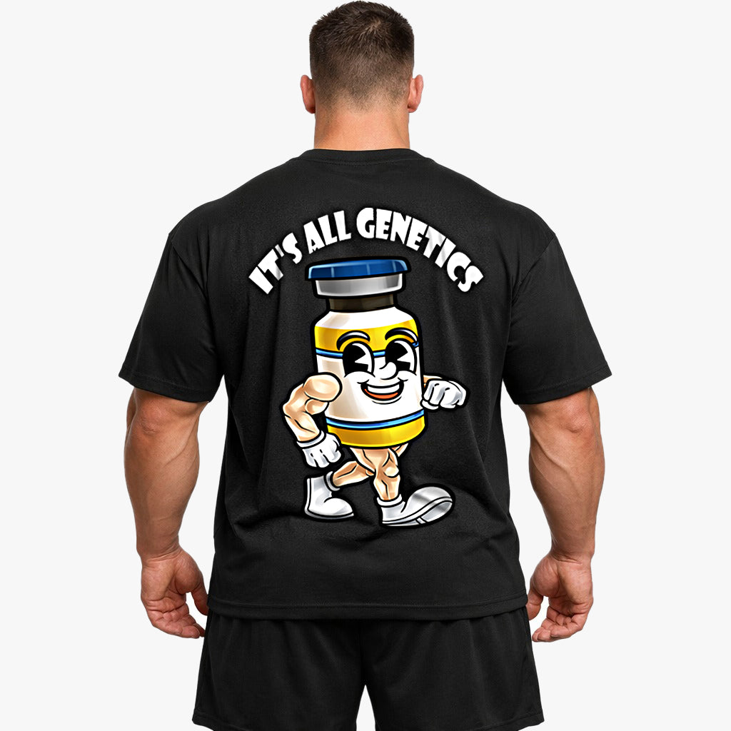 It´s all genetics (Backprint) Oversized Shirt