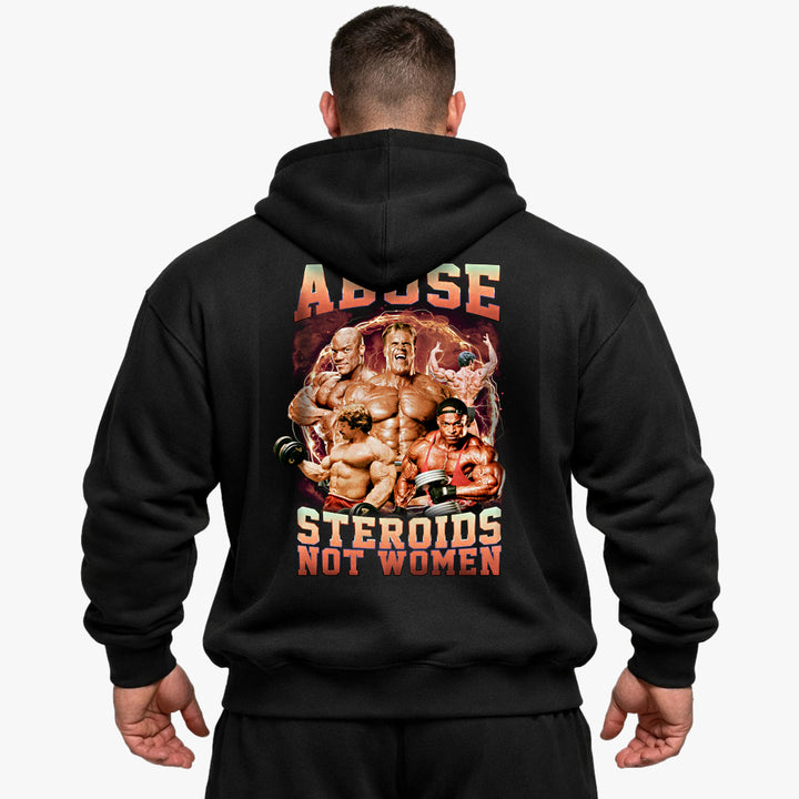 Abuse Steroids Not Women (Backprint) Oversized Hoodie