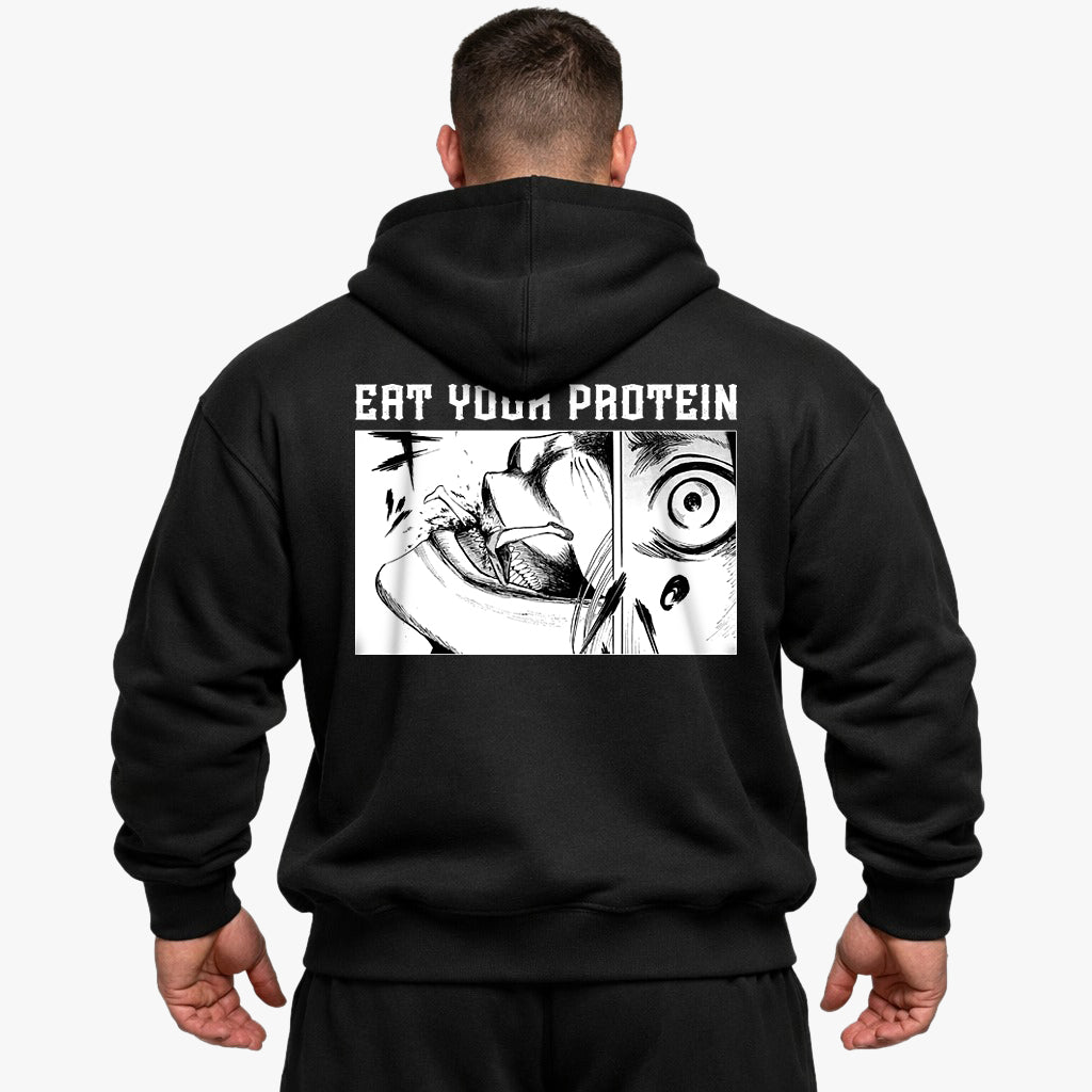Eat Your Protein(Backprint) Oversized Hoodie