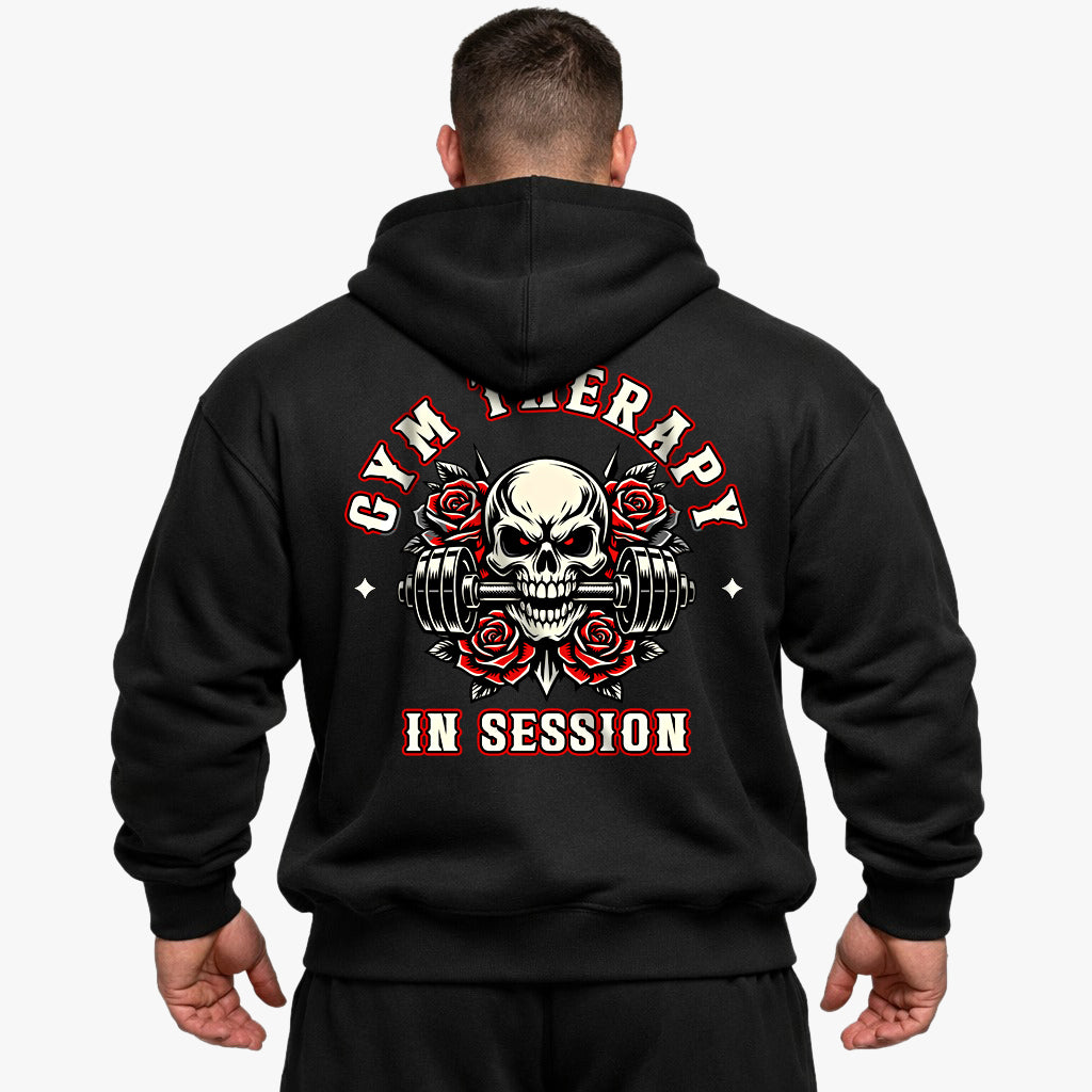 Gym Therapy In Session (Backprint) Oversized Hoodie