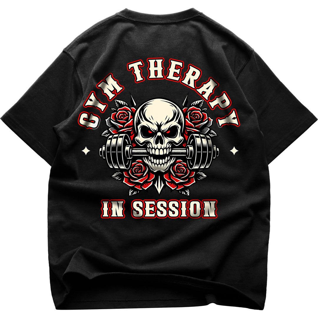 Gym Therapy In Session (Backprint) Oversized Shirt