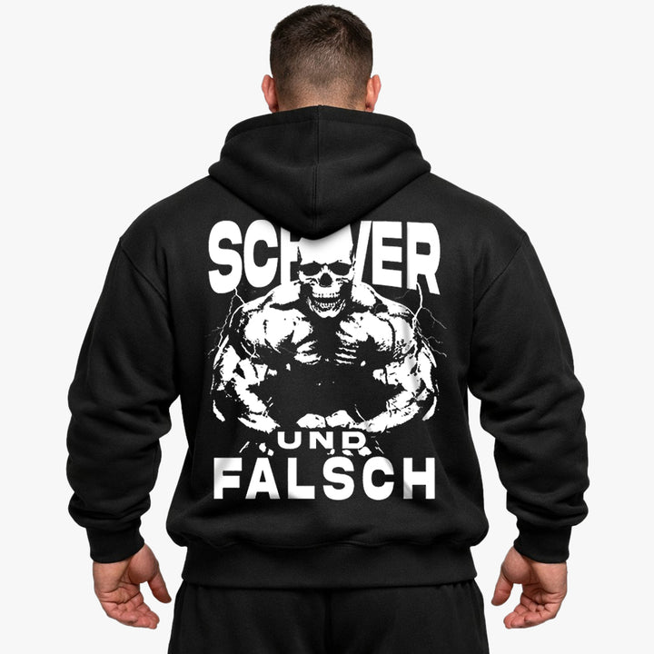Schwer und falsch Oversized Hoodie