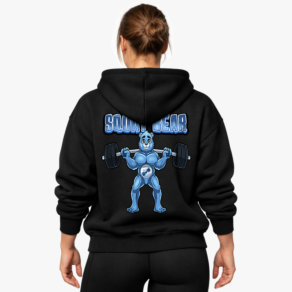 Squat Bear (backprint) Oversized Hoodie