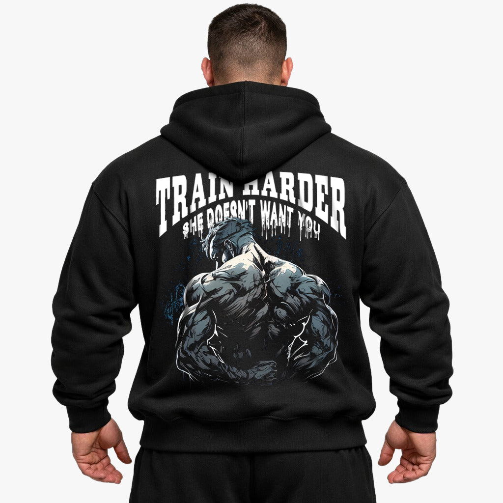 Train Harder Oversized Hoodie