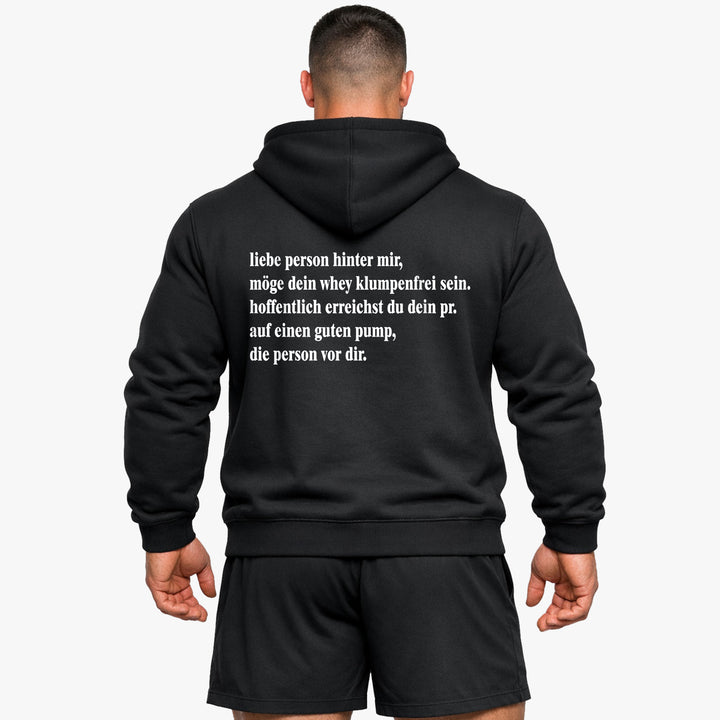 liebe person hinter mir Hoodie