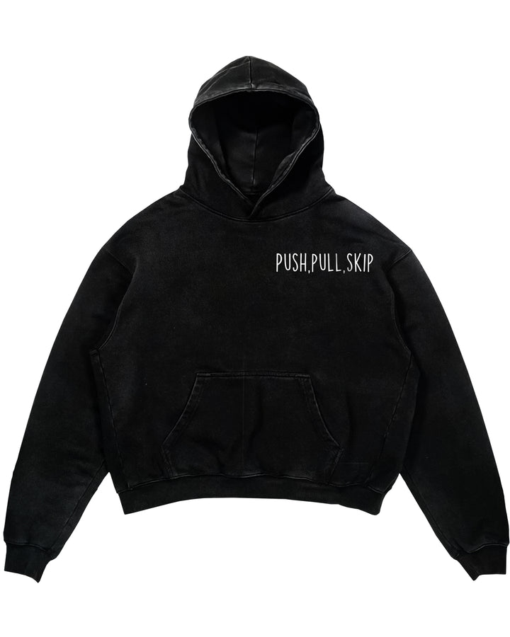 Push,Pull,Skip Oversized Hoodie