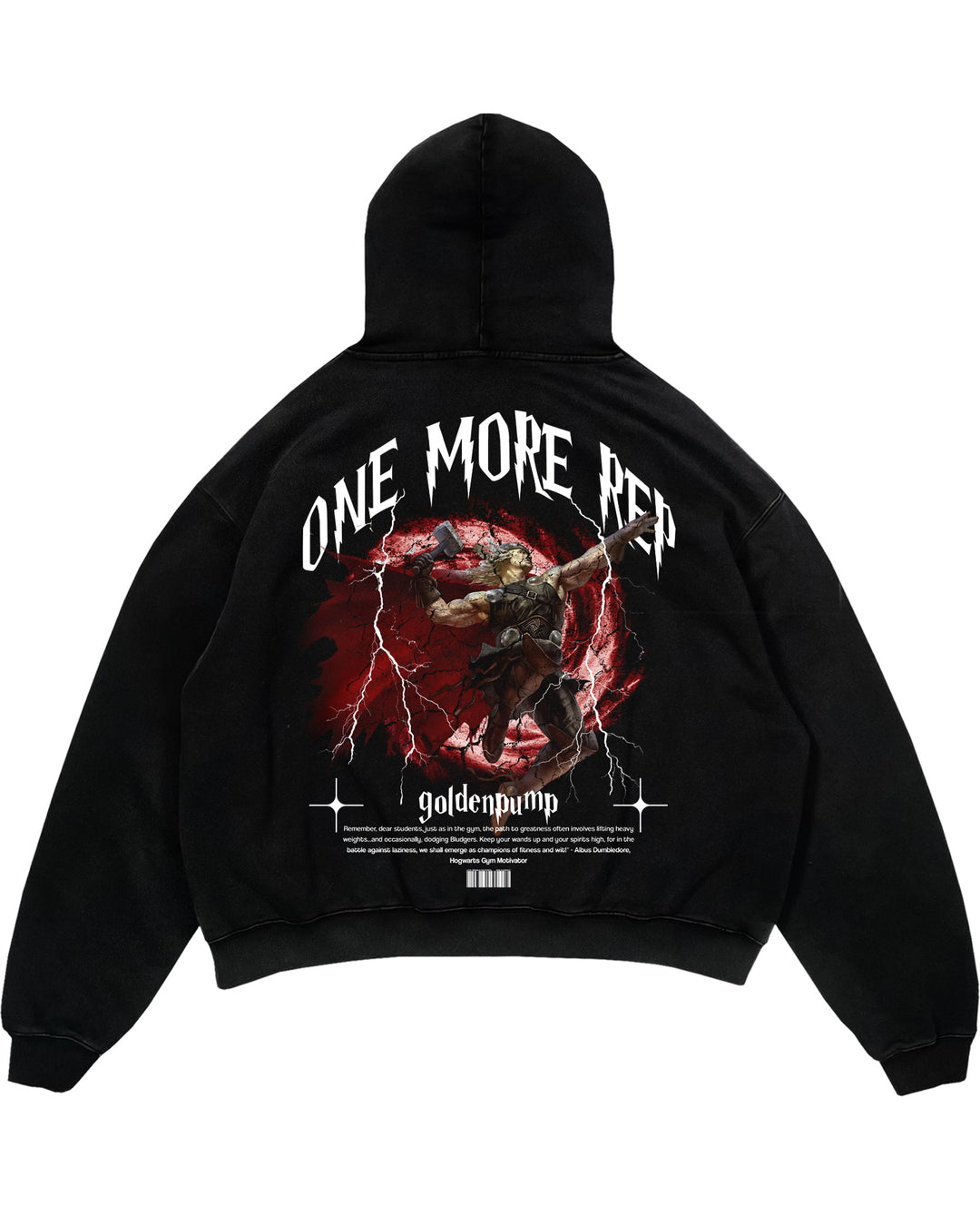 One more rep Oversized (Backprint) Hoodie