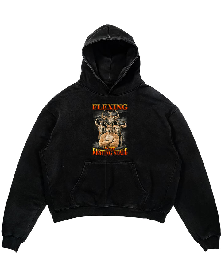 Flexing Is My Resting State Oversized Hoodie