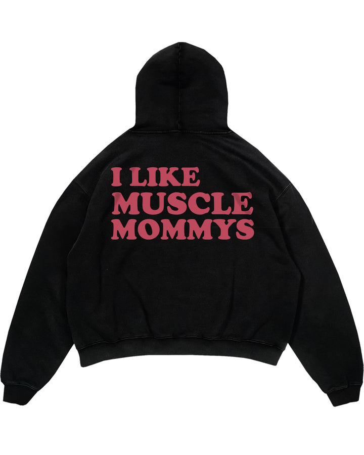 I Like Muscle Mommys (Backprint) Oversized Hoodie