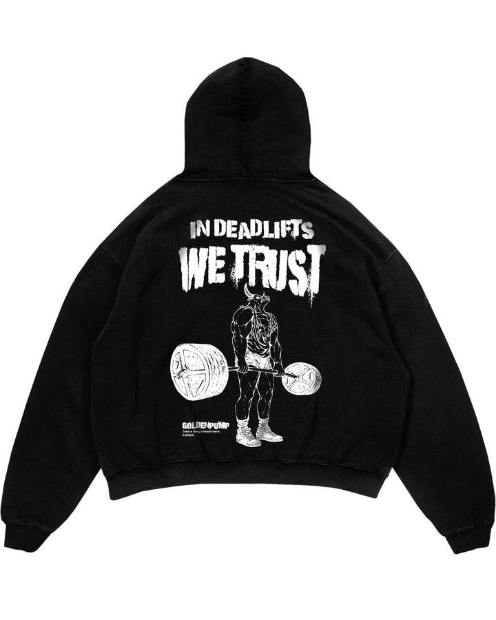 In Deadlifts we trust Oversized (Backprint) Hoodie