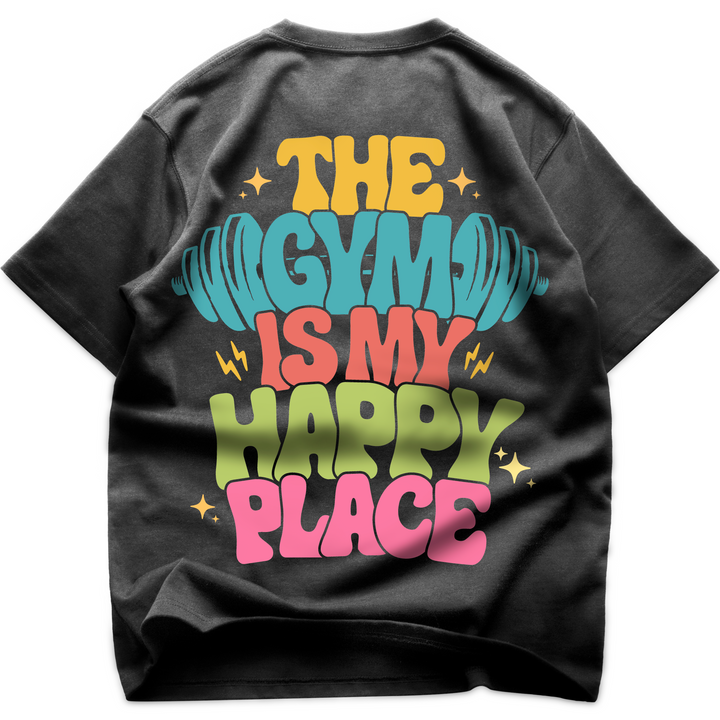 Happy Place (Backprint) Oversized Shirt