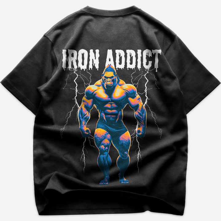 Iron addict (Backprint) Oversized Shirt