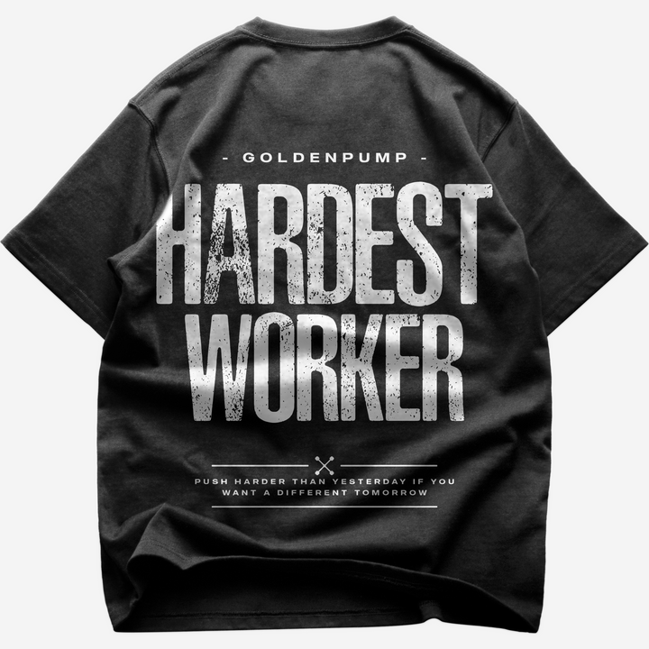 Hardest Worker (Backprint) Oversized Shirt