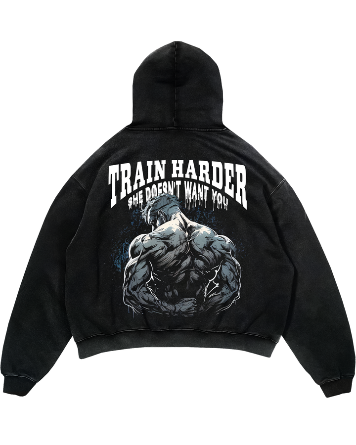Train Harder Oversized Hoodie